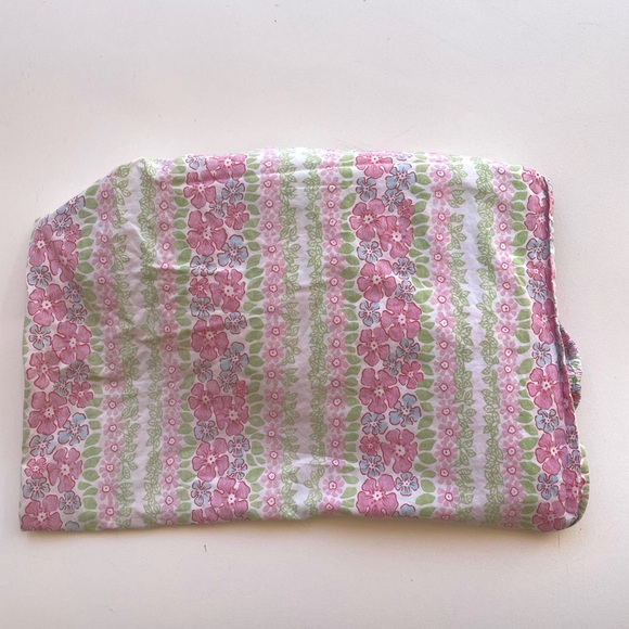 Crib sheet Pottery Barn Kids Hawaiian Hibicus pink - Picture 1 of 2